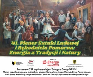 Grafika jest plakatem informującym o plenerach znajduje sie na niej obraz Alfonsa Zwary przedstawiający artystów, malarzy i tancerzy zespołu Kaszubskiego oraz przedstawia partnerów i sponsorów Partner CSR Enarga SA z Grupy Orlen, Urząd Marszałkowski Województwa Pomorskiego i Narodowy Instytut Wolności