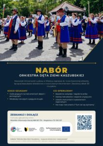 o naborze: Orkiestra Dęta Ziemi Kaszubskiej 🥁🎷🎺 Kaszubski Uniwersytet Ludowy w Wieżycy ogłasza nabór do tworzonej Orkiestry Dętej Ziemi Kaszubskiej.